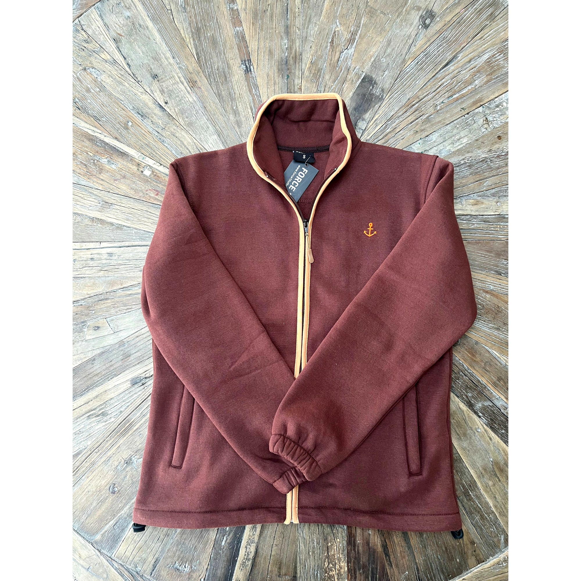 FORCE 10 OFFICIAL FULL ZIP PORT SIDE JUMPER BROWN