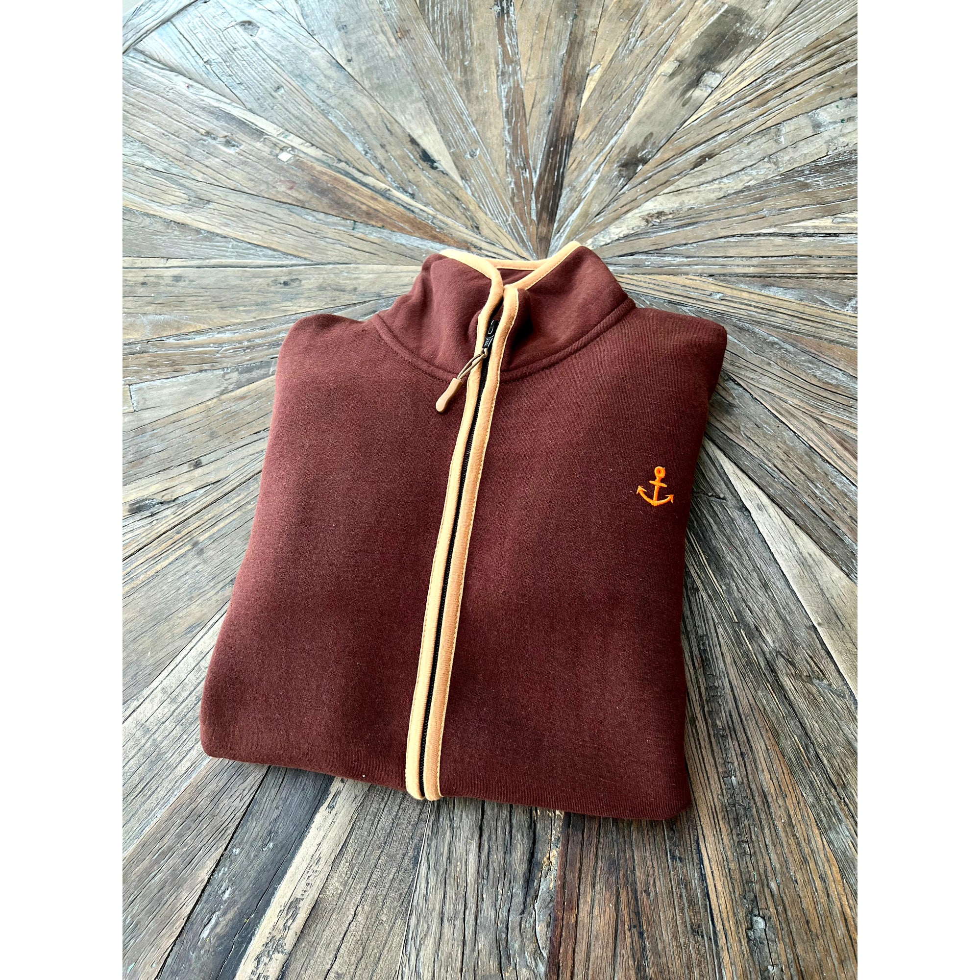 FORCE 10 OFFICIAL FULL ZIP PORT SIDE JUMPER BROWN