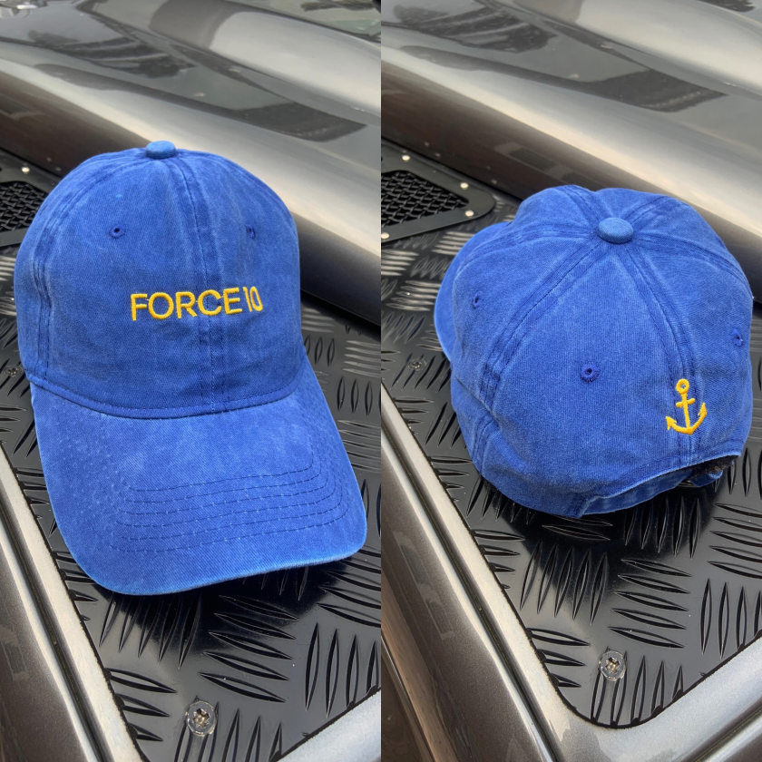 FORCE 10 OFFICIAL ⚓️ BLUE WASHED EFFECT YACHT CAP