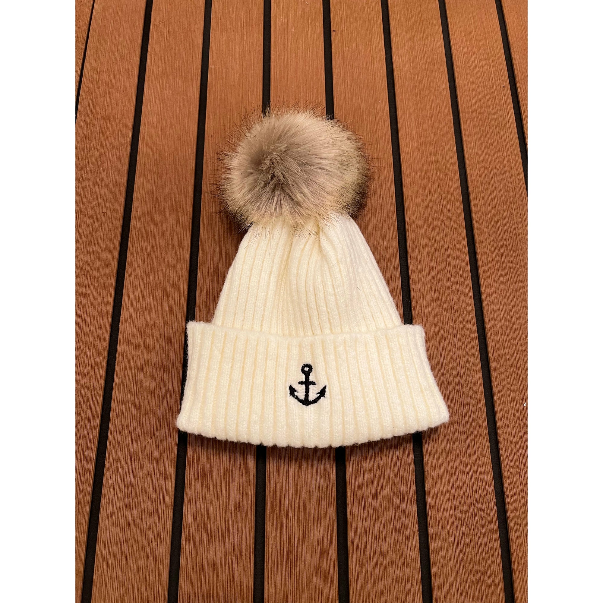 FORCE 10 OFFICIAL ⚓️ BOBBLE HAT - CREAM