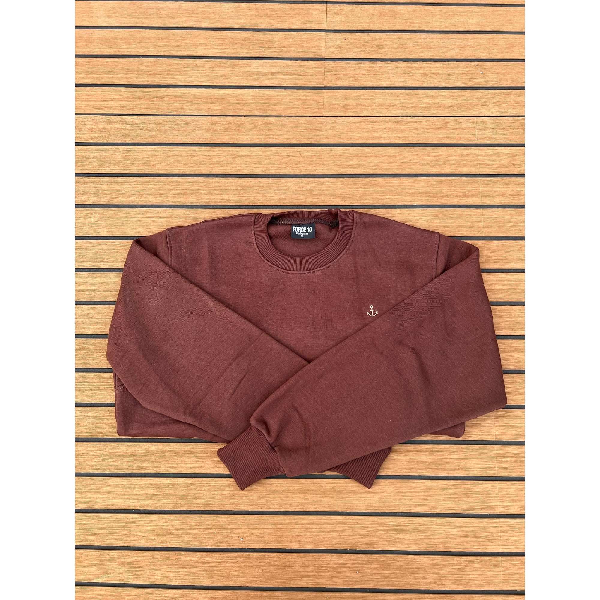 FORCE 10 OFFICIAL ⚓️ HEAVYWEIGHT OVERSIZED JUMPER - BROWN