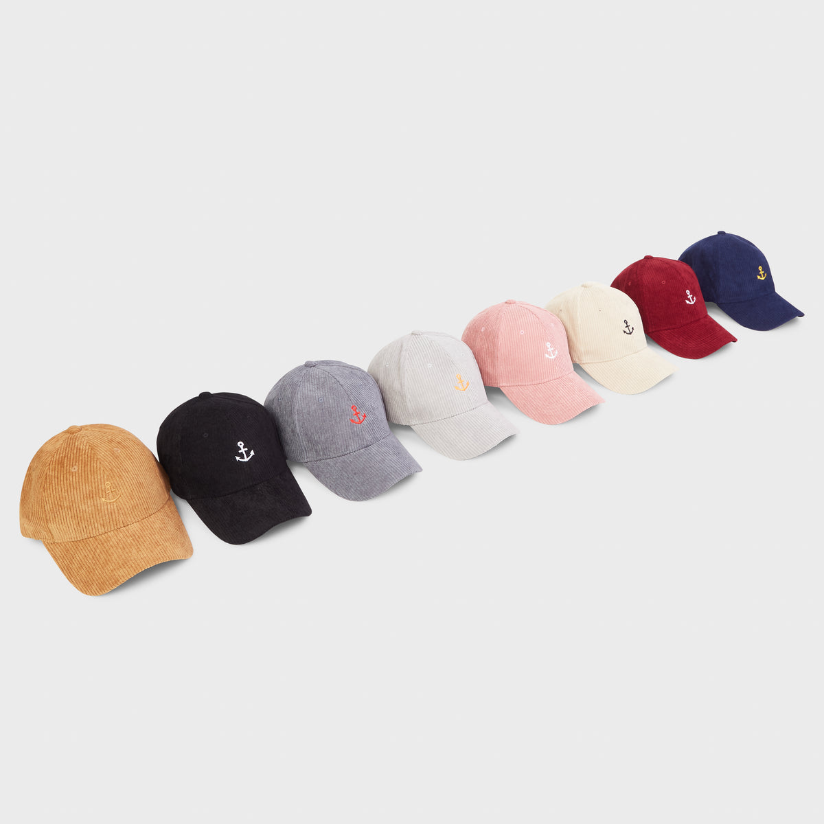 FORCE 10 OFFICIAL ⚓️ BLACK PORTSIDE CORDUROY CAP