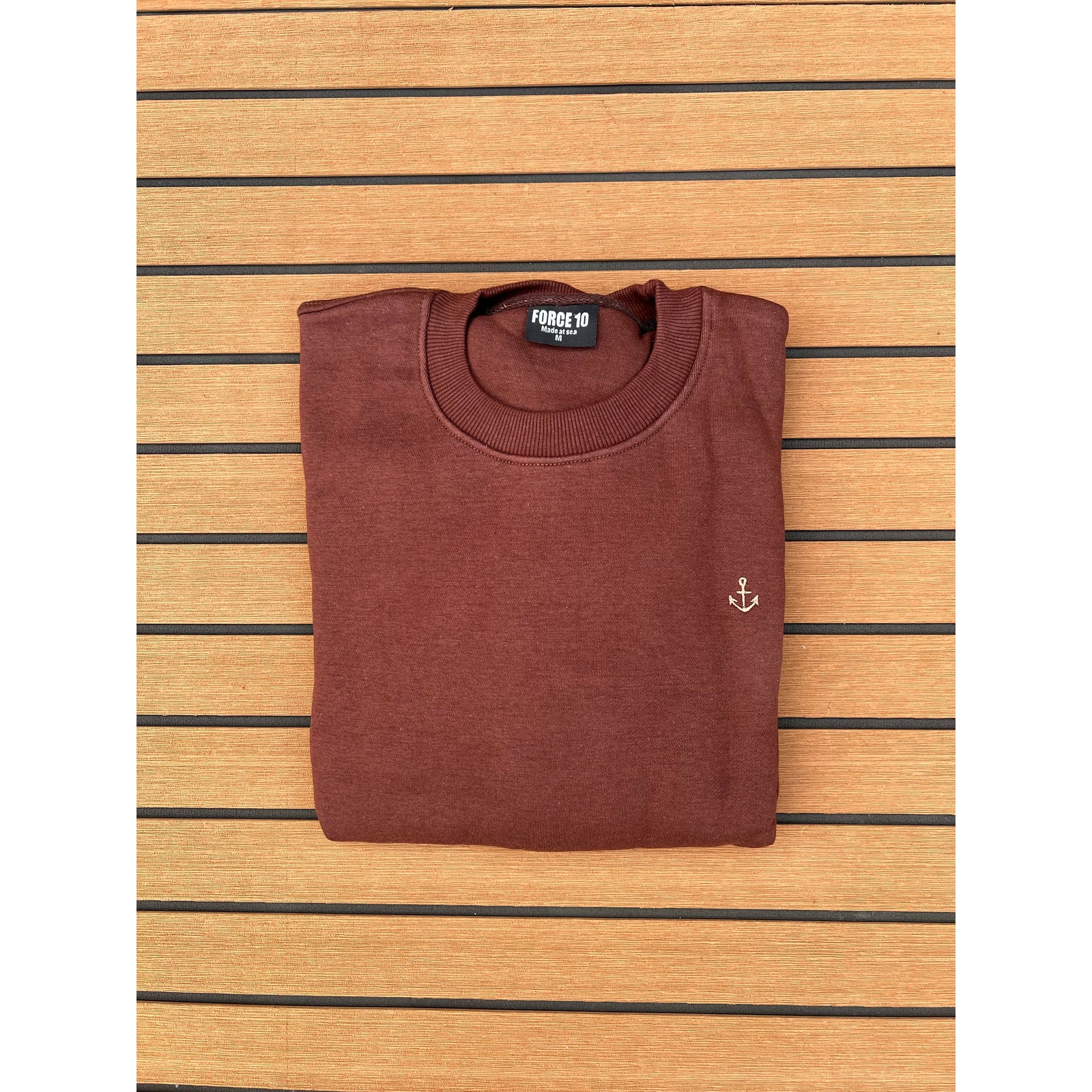 FORCE 10 OFFICIAL ⚓️ HEAVYWEIGHT OVERSIZED JUMPER - BROWN